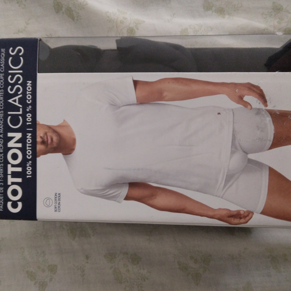 Cotton Classics Men's Black Underwear by Tommy Hilfiger Size L